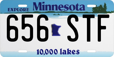 MN license plate 656STF