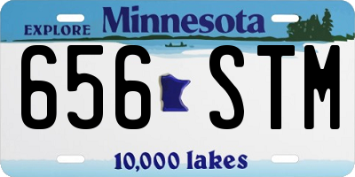 MN license plate 656STM