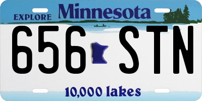 MN license plate 656STN