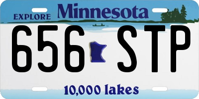 MN license plate 656STP