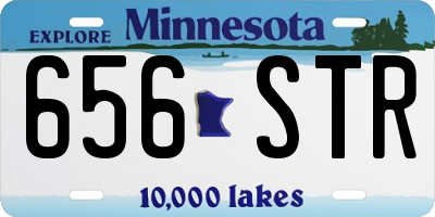 MN license plate 656STR