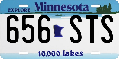 MN license plate 656STS