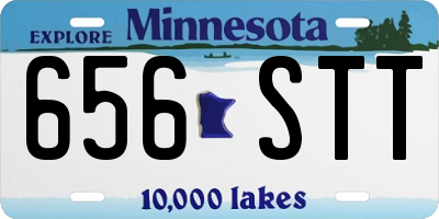 MN license plate 656STT