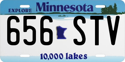 MN license plate 656STV