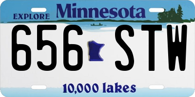 MN license plate 656STW