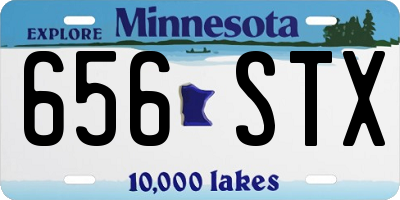 MN license plate 656STX