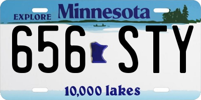 MN license plate 656STY