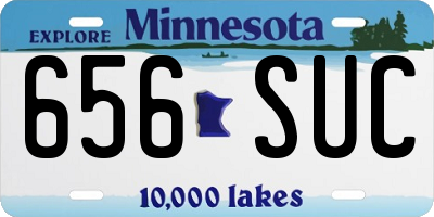 MN license plate 656SUC