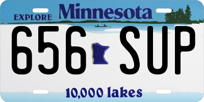 MN license plate 656SUP