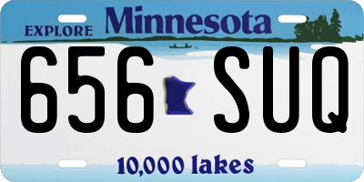 MN license plate 656SUQ
