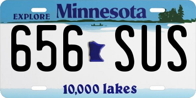 MN license plate 656SUS