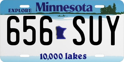 MN license plate 656SUY