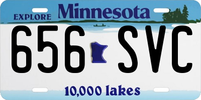 MN license plate 656SVC