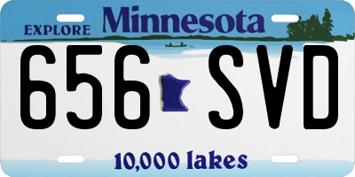 MN license plate 656SVD