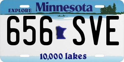 MN license plate 656SVE