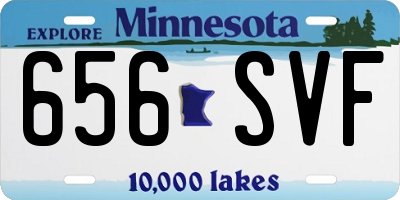 MN license plate 656SVF