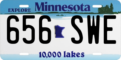 MN license plate 656SWE