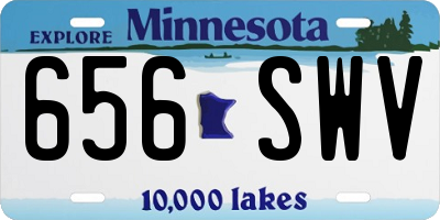 MN license plate 656SWV