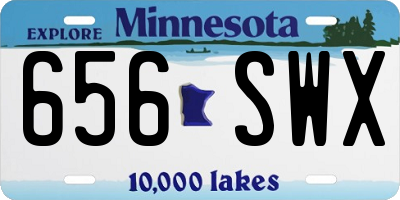 MN license plate 656SWX
