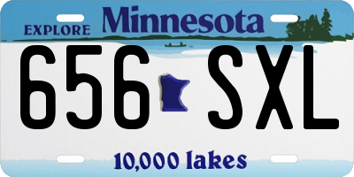 MN license plate 656SXL