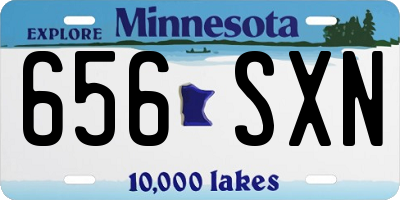 MN license plate 656SXN