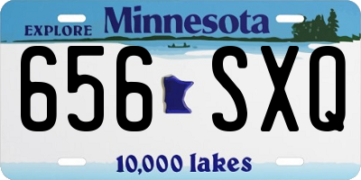 MN license plate 656SXQ