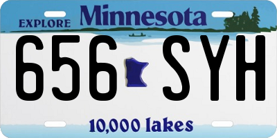 MN license plate 656SYH
