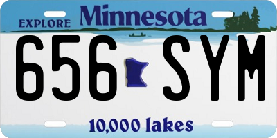 MN license plate 656SYM