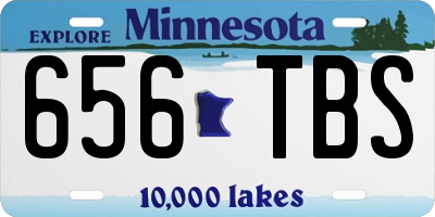 MN license plate 656TBS