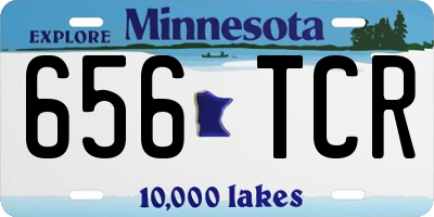MN license plate 656TCR