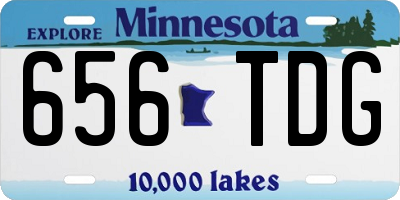 MN license plate 656TDG