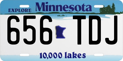 MN license plate 656TDJ