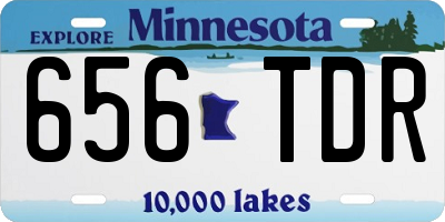 MN license plate 656TDR