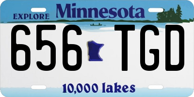 MN license plate 656TGD
