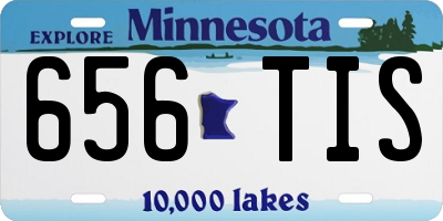 MN license plate 656TIS