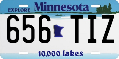 MN license plate 656TIZ