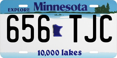 MN license plate 656TJC
