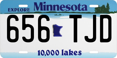 MN license plate 656TJD