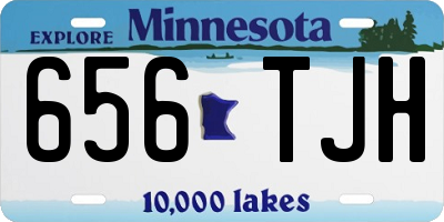 MN license plate 656TJH