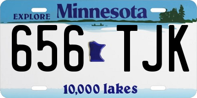 MN license plate 656TJK