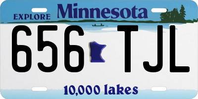 MN license plate 656TJL