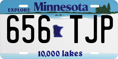 MN license plate 656TJP