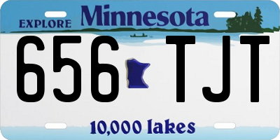 MN license plate 656TJT