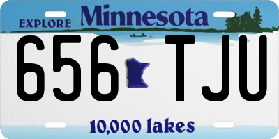 MN license plate 656TJU