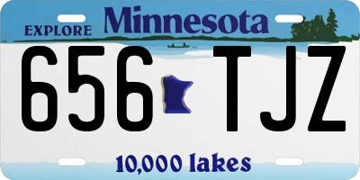 MN license plate 656TJZ