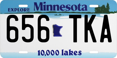 MN license plate 656TKA