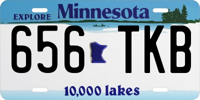 MN license plate 656TKB