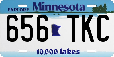 MN license plate 656TKC