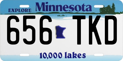 MN license plate 656TKD