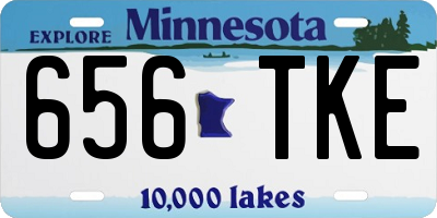 MN license plate 656TKE